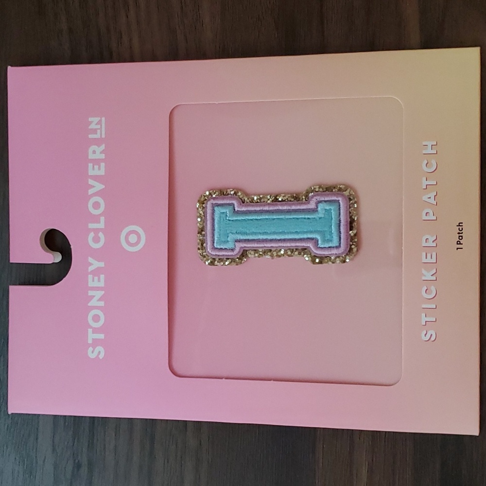 NWOT Stoney Clover Lane "I" Sticker Patch